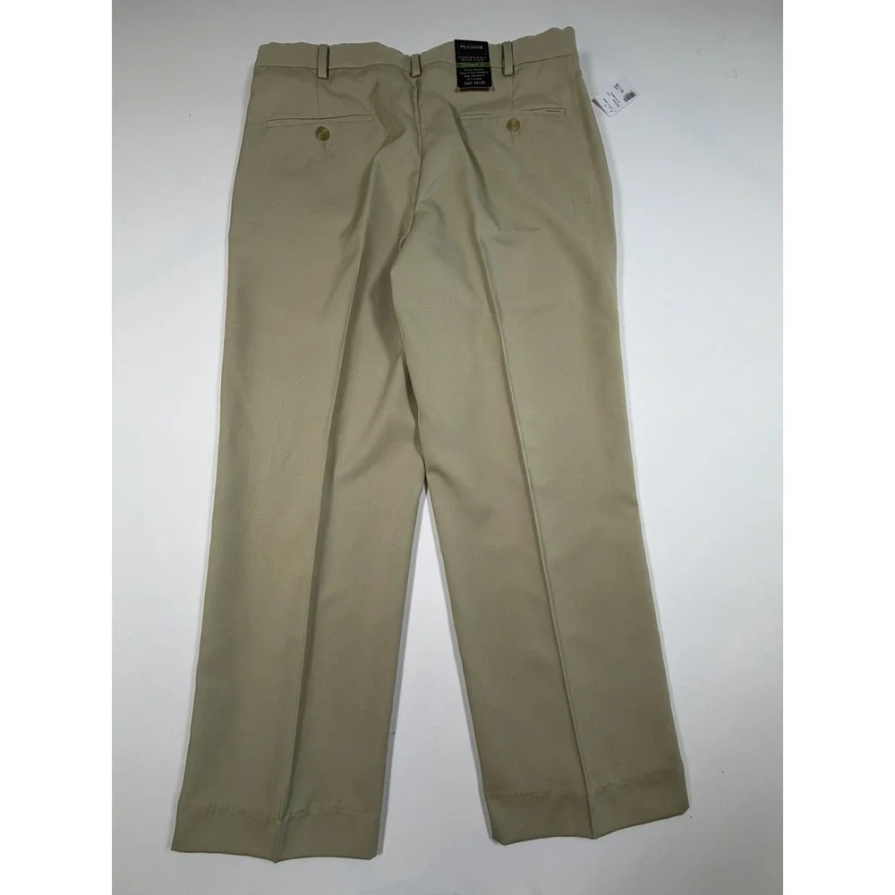 Jos A Bank Traveler Tailored Fit Pants Men's 32x29 Beige Performance NWT - Picture 5 of 7